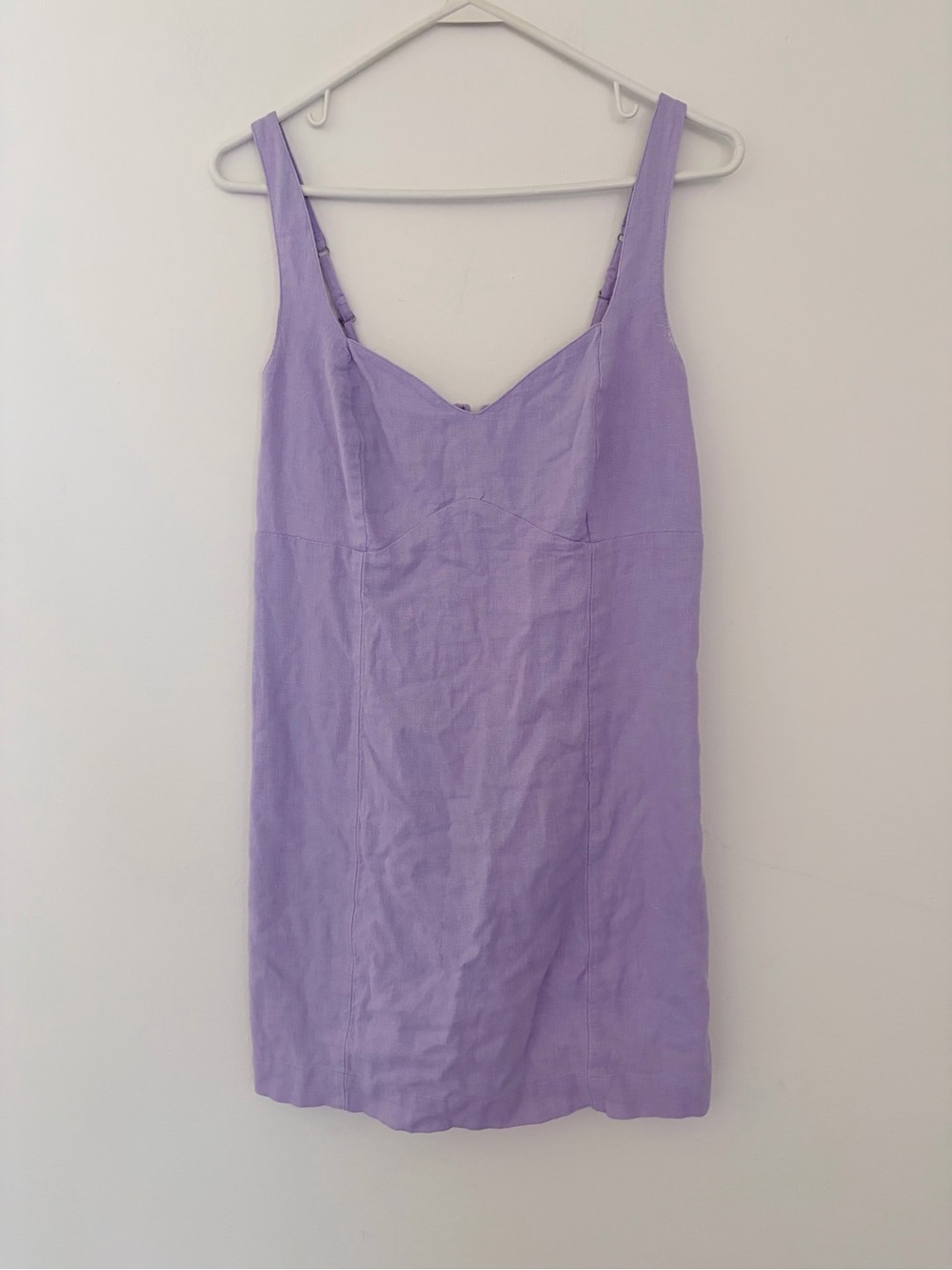 Abercrombie & Fitch Lilac Linen Slip Dress